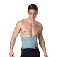 TOPSHION Men's Abdomen Belt Abdominal Binder Elastic Girdle Waist Trimmer Weight Breathable Tummy (Green)