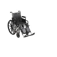 McKesson Wheelchair Steel 20"W x 16"D Swing-Away Footrest 146-SSP220DDA-SF