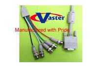 RGB Monitor Video Cable for Computer to Monitor (DB 15 Male to 5 BNC Male) 2 M