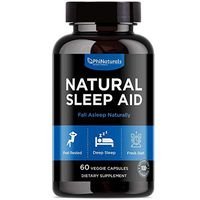 Natural Sleep Aid with Melatonin – [60 Capsules] GABA and Valerian Root | Passion Flower & Hops | Skullcap & Chamomile | Fall Asleep Fast Holistic Supplements for Adults – Sleeping Pills Alternative