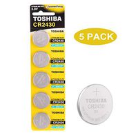 Toshiba CR2430 3V Lithium Coin Cell Battery Pack of 5