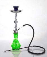 1 hose 21" Jaffa Green Hookah Shisha Nargila water glass vase pipes smoke sale