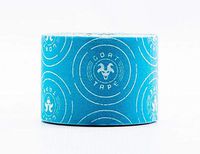 Goat Tape Kinesiology Tape, 20 Pre-Cut Strips, Blue & White
