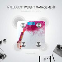 Colorful Cosmetics Makeup Digital Scales Body Weight Scale for People Weighing Machine Tracks 8 Key Compositions Analyzer Sync with Fitness Apps 400 Lbs