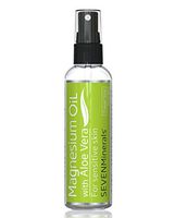 Travel Size Magnesium Oil with Aloe Vera = Less Itchy Relief for Sensitive Skin - Made in USA - Best Cure for Restless Legs, Leg Cramps, Sore Muscles. Get Better Sleep - Free eBook Included (2 fl oz)