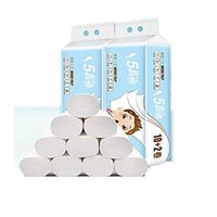 LYYZU Soft Toilet Paper,12 Rolls of Toilet Paper Household Wood Roll Paper Toilet Paper Coreless Web
