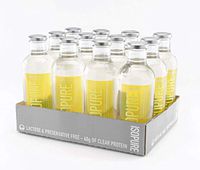 Isopure 40g Protein, Zero Carb Ready-To-Drink- Lemonade, 20 Ounce (Pack of 12)