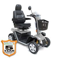 Pride Pursuit XL 4-Wheel Scooter w/Avail ext warr (Silver)