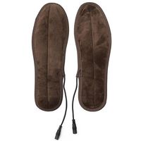 1pair USB Electric Powered Heating Shoes Insoles Winter Warm Plush Insoles Feet Warmth Keeper Pads