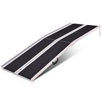 7FT Portable Aluminum Wheelchair Ramp w/Handle & Lid with Ebook