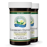 Nature's Sunshine Elderberry D3fense 90 Capsules, 2 Pack