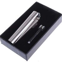 CLIPPER Butane Refillable Classic Metal Cigarette Lighter with Katzone Gift Package (Silver)