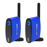 Wireless TV Audio Video Transmitter and Receiver, Digital Signal Max 300 Feet Transmission for Cable Box/Computer/PC-Projector/Monitor/TV Display with IR Remote Extender