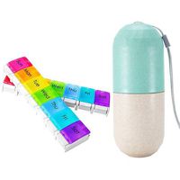 Label KINGDOM Daily Weekly Pill Organizer to Hold Vitamin C for Kids, Elders, Pets