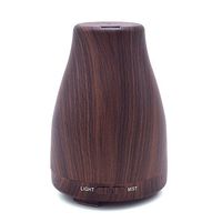 Fabal LED Ultrasonic Aroma Humidifier Air Aromatherapy Essential Oil Diffuser (Brown)