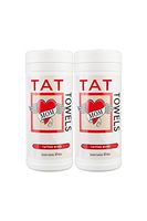 Tat Towels - Body Wipe Company -- Tattoo Aftercare - Moisturizing tattoo wipe for an enhanced color and renewed look -- 40-80 Count