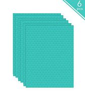 ddLUCK Dishcloth Cellulose Sponge Cloths - Bulk 6 Pack of Eco-Friendly No Odor Reusable Washable Cleaning Cloths for Kitchen - Absorbent Dish Cloth Hand Towel (Green)