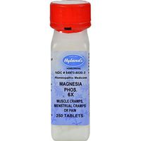 Hylands Homepathic Magnesia Phos 6X - for Muscle Cramps, Menstrual Cramps or Pain - 250 Tablets (Pack of 2)