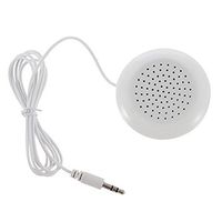 White Mini 3.5mm Pillow Speaker for iPod MP3 MP4 Player