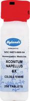 Hylands Homeopathic Aconite Nepellus 6X 250 Tab