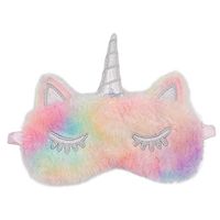BUYITNOW Cute 3D Sleep Mask Plush Animal Sleeping Eye Cover for Women Girls Home Sleeping Traveling