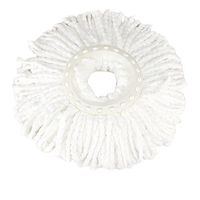 Fan-Ling New Replacement 360 Rotating-Head ，Easy Magic Microfiber Spinning Floor Mop-HEA,Convenient, Useful, Household, Cleaning,38cm (White)