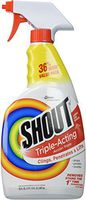 Shout, Laundry Stain Remover,Trigger Spray, Triple-Acting 30 Fl. Oz. (Pack of 2)