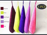 U U ME ME 5 Pack Microfiber Cleaning Cloths, Super Soft and Strong Absorption, Multipurpose Towels for Kitchen, Dishes, Window and Cars Cleaning (11 x 11 inches)