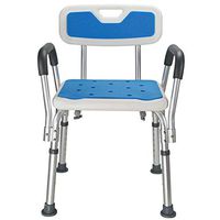KYSZD-Benches Shower Chair, Adjustable Bath Stool with Free Assist Grab Bar, 3 Colors