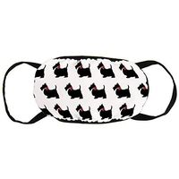 NiYoung Mouth Cover Scottie Dog Funny Pattern Earloop Face Covers - Adjustable Elastic Band for Travel Cycling, Anti Dustproof, Half Face Mouth Cover