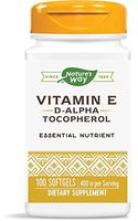 Nature's Way Vitamin E 400 IU, 100 Softgels, Pack of 2