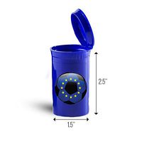 Europe Flag Soccer Ball First Aid Case Pill Container ID 6903B