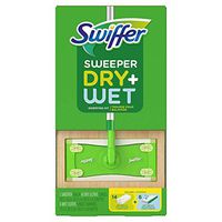 Swiffer Sweeper Dry + Wet Sweeping Kit - 1 Sweeper + 14 Dry Cloths + 6 Wet Cloths