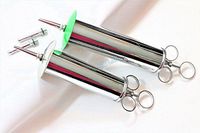 2 PC PREMIUM 4oz & 6oz Ear Syringe Wax Remover Surgical Veterinary Instruments (CYNAMED)