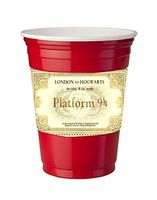 4 Pack of Vinyl Decal Stickers for Disposable Cups/London To Hogwarts Train Ticket Design Print Image