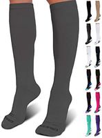 Crucial Compression Socks for Men & Women (20-30mmHg) - Best Graduated Stockings for Running, Athletic, Travel, Pregnancy, Maternity, Nurses, Medical, Shin Splints, Support, Circulation & Recovery