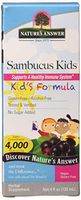 Nature's Answer Bioavailable Sambucus Kids Formula | 4-Fluid Ounces | Kosher Certified Organic Elderberry Syrup | Great Taste & Gluten-Free | Dietary Supplement | No Artificial Preservatives