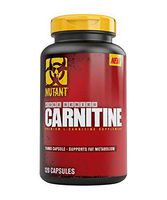 Mutant Carnitine Capsules – Proven Levels (2250 Mg Per Dose) of the Stabilized Form of L Carnitine (L-Carnitine-L-Tartrate) Plus the Patented Absorption Agent Bioperine - 120 Capsules Per Bottle