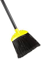 Rubbermaid Commercial Smooth-Surface Jumbo Sweep Angle Broom, Metal Handle, Black (FG638906BLA)
