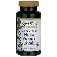Swanson Muira Puama Root Sexual Health Virility Libido Boost Support Men's Women's Supplement 400 mg 90 Capsules