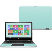 MightySkins Skin Compatible with HP Pavilion x360 14" (2017) - Solid Seafoam | Protective, Durable, and Unique Vinyl Decal wrap Cover | Easy to Apply, Remove, and Change Styles | Made in The USA