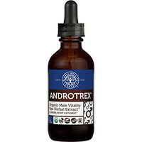 Global Healing Center Androtrex Organic Male Vitality Supplement, Raw Herbal Extract, 2 Fl oz