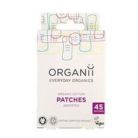 2 x Organii Organic Vegan Cotton Patches Mixed Sizes 45pcs