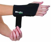 Mueller Green Fitted Wrist Brace, Black, Right Hand, Large/Extra Large