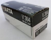VARTA 364 / SR621SW Watch Battery, 10-Pack