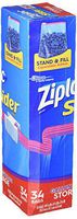 Ziploc Spring Themed Easy Zipper Slider Bags Quart & Gallon Variety Pack (156 ct.)
