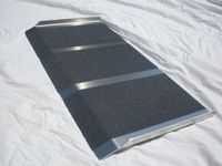 New Aluminum Solid Mobility Wheelchair Ramp 16" X 32" Light Weight Sturdy