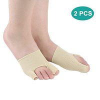 Orthopedic Bunion Corrector - Comfortable Breathable Double Toe Foot Cover, Toe Separator Big Foot Correction with Split Toe High Heel Insole 2pcs,S-EU:35-37