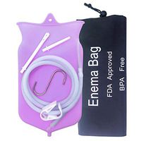 Abyclean Silicone Enema Bag Kit Anal Douche Vaginal Douche Enema Cleaner for Women’s or Man’s Health (2Quart, Purple)