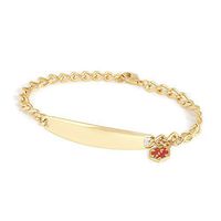 Speidel Medical Alert Medilog Bracelet for Ladies in Gold Tone